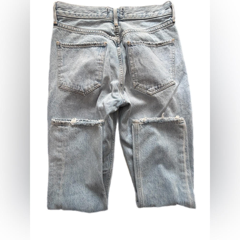 Agolde 28 distressed straight leg jeans great condition - Picture 8 of 12